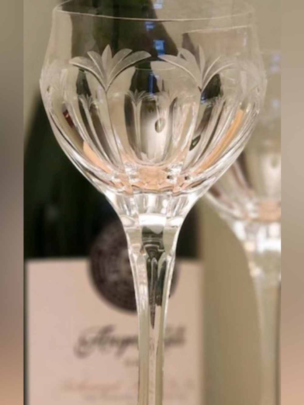 Peill & Putzler “Diana” Crystal Claret Wine Glass. Germany 1970s